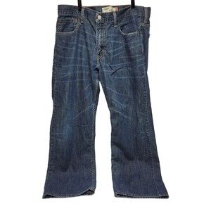 Men's 34X30 Levi's 569 Loose Straight Fit Medium Wash Denim Blue Jeans